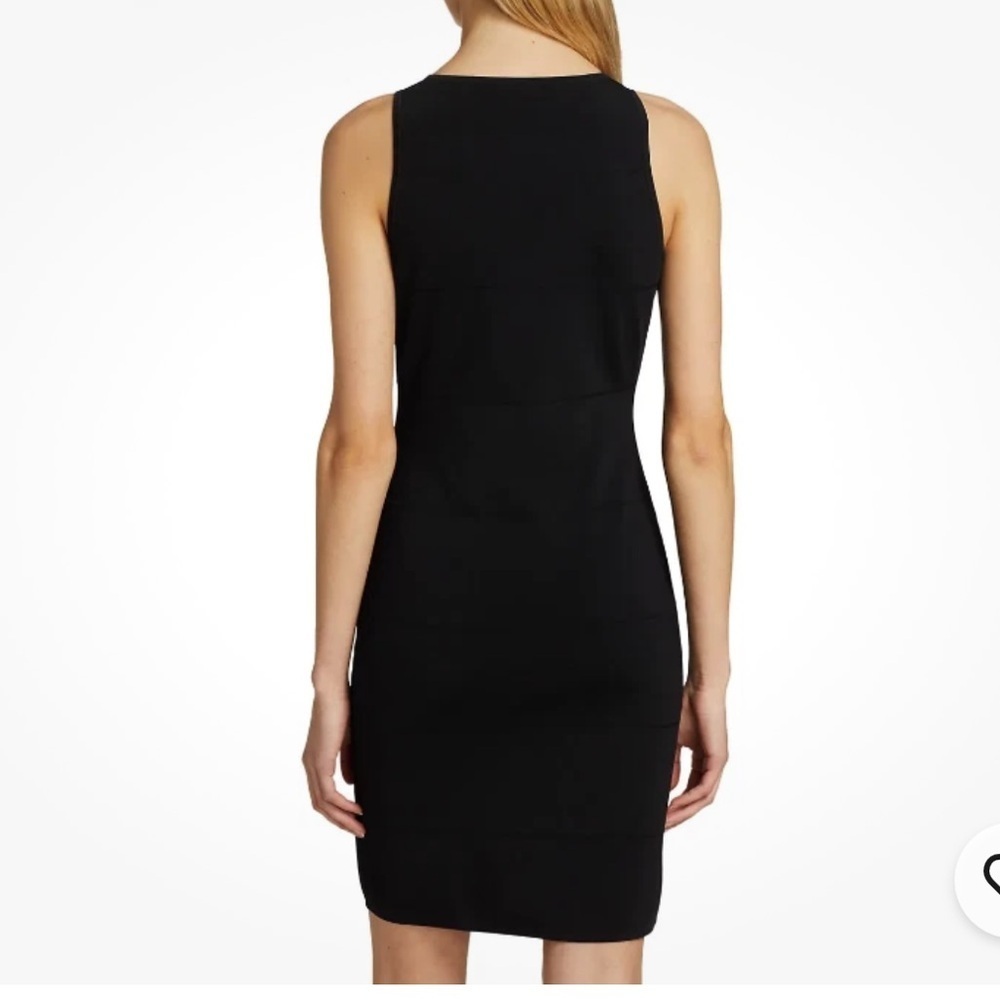 Theory Sleeveless Ribbed Crewneck Bodycon Mini Dress Size M - Picture 7 of 11